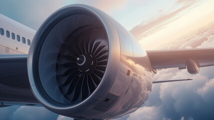 A turbofan engine of a passenger aircraft