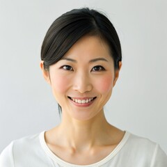 portrait of a smiling Asian woman