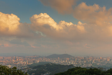 서울 풍경 미세먼지