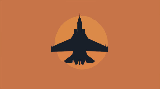 Jet fighter icon sign vector symbol logo illustration
