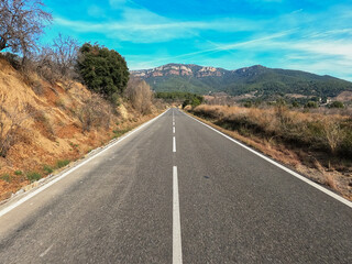 mountain road - road trip - spain