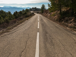 mountain road - road trip - spain