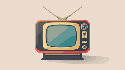 Television icon vector illustration on white background.