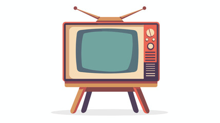Television icon vector illustration on white background.