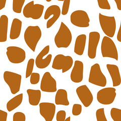 Pattern seamless based on animal skin.Illustration on white and color background.Vector. - 752834739