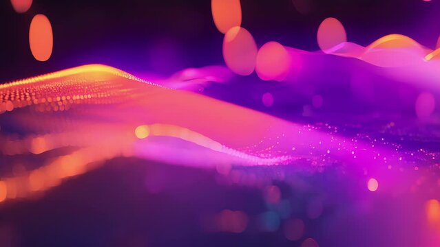 A stunning display of pulsating colors and rhythmic patterns that unveils the harmony and chaos of the unseen world of sound and other intangible waves offering a glimpse