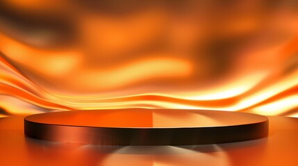 A close-up of a gas stove burner with a bright orange flame dancing in its center - obrazy, fototapety, plakaty