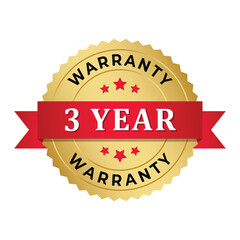 Premium 3 Year Warranty Logo png Transparent Background