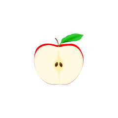 Nature Apples logotype. Fruits and vegetables icon isolated on transparent background