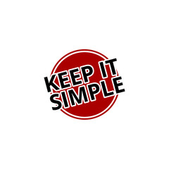 Keep it simple icon isolated on transparent background