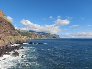 madeira island shoreline and  amazing nature backgrounds