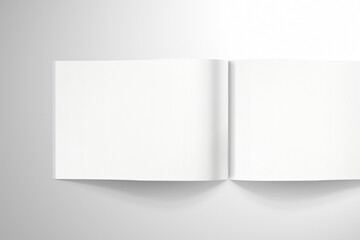 A4 Landscape Magazine Open Pages Cover PNG Transparent Background