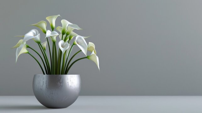 A vase filled with white flowers sits gracefully on a table, elegantly capturing the essence of nature indoors