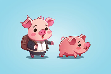 Cute pig