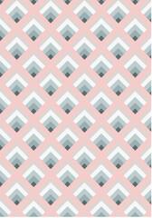 Waterfall Quilt Background Seamless Pattern