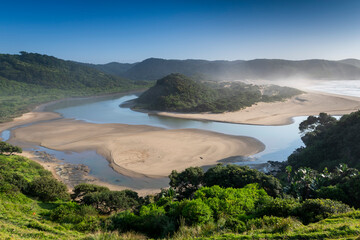 Wild Coast, known also as the Transkei, open beaches, steamy jungle or coastal forests. The rugged...