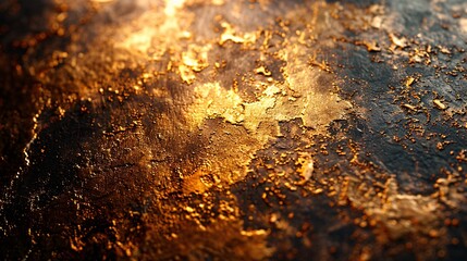 Golden metallic texture for abstract background.