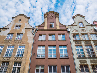 The colorful buildings in Long Market (Długi Targ) in the old town, Gdansk