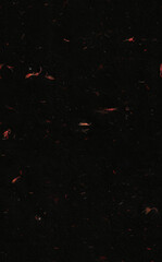 Handmade Rice Fibers Red Flowers Black Paper Texture for Scrapbook Background. Seamless Transition.