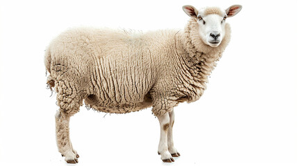 Naklejka premium sheep isolated on white