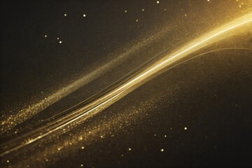 Golden Wave And Particles Background Wallpaper