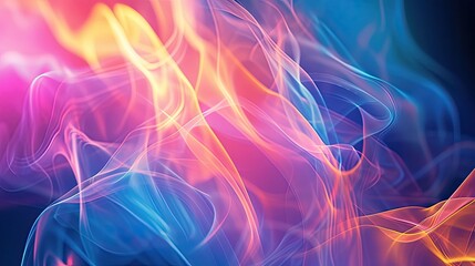 Fototapeta premium Abstract background translucent layers. Anti design, soft, pastel, modern, artistic, visual, gradient, translucent, layers. Generated by AI