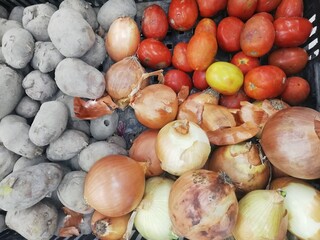 fruits and vegetables on the market