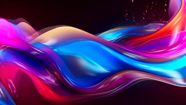Fluid  Wave Liquid Abstract Background