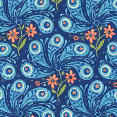 Abstract,Ikat,batik print,madhubani,kalamkari,block-print,Geometric,Ajrakh Pattern and Background digital printing textile
