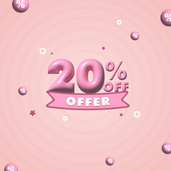 20 percent off promotion offer sale post