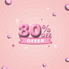 80 percent off promotion offer sale post