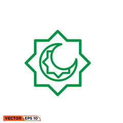 Ramadhan icon design vector graphic of template, sign and symbol