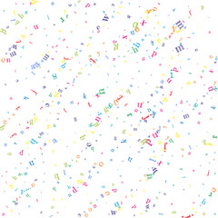 School notebook cover. Colorful childish floating