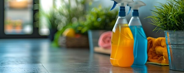 Expert cleaning services maintain immaculate spaces with ecofriendly practices for cleanliness. Concept Eco-friendly cleaning, Immaculate spaces, Expert services, Cleanliness practices