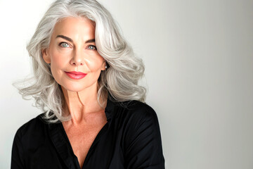 Elegant Senior Woman Portrait