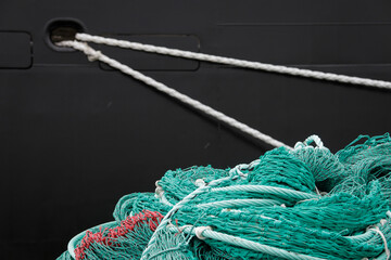 Fischfang Netze im Hafen