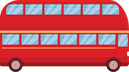 Traffic london bus icon cartoon vector. Tour front. Britain cab city drop