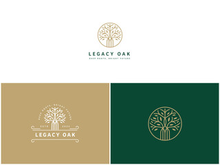 Professional Oak Tree Logo Design