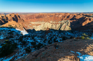 Winter Overlook at Canyonlands National Park in southeastern Utah