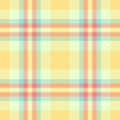 Marriage fabric background plaid, design pattern seamless texture. Ornament tartan check vector textile in light and yellow colors.