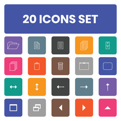 full set vector icon