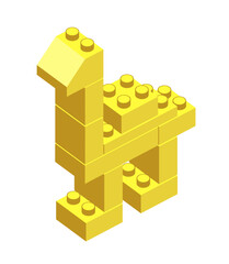 Camel made from construction blocks - 752869310
