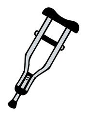 松葉杖のイラスト素材