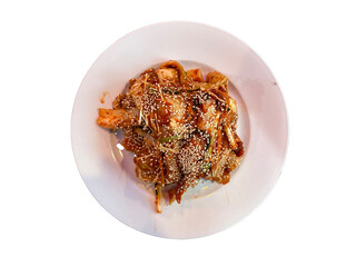 Korean traditional food Kimchi top view