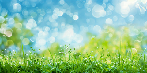 blurred background grass with bokeh (2)