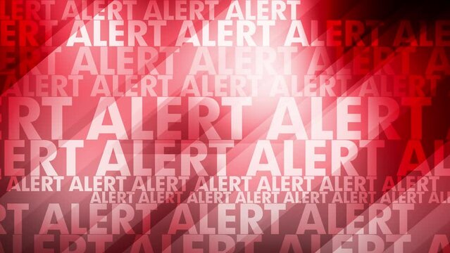 Alert text abstract background red warning symbol on crucial patterned backdrop, pressing reminder for high priority attention