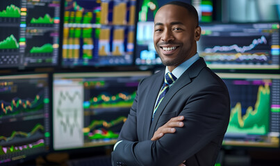 A business man wearing a suit.Trasparent background