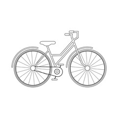 Fototapeta na wymiar Vector illustration of a bicycle