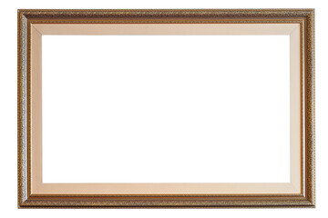 Oriental indian wooden frame isolated