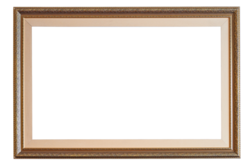 Oriental indian wooden frame isolated